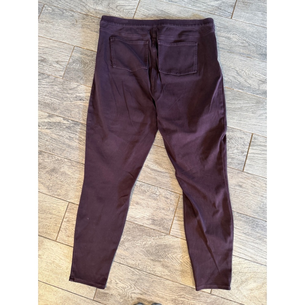 Spanx Jean-ish Leggings 3X Tall Plum 3XLT 20018S High Rise Slim Fit Pull On Pant - Picture 11 of 11